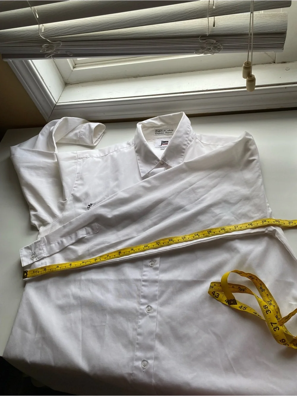 Juli Cat Embroidered Button Up Blouse Woman Medium White Long Sleeve Kitty FLAW - Picture 12 of 15
